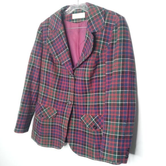 Pendleton plaid blazer size 16 - Picture 2 of 4